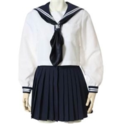 Sailor Fuku B Logo Long Sleeves Sailor Style Schoolgirl Uniform